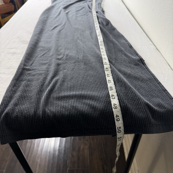 L Space Black Ribbed Side Slit Maxi Dress Cover Up Women's Medium Beach Boho - Picture 14 of 14